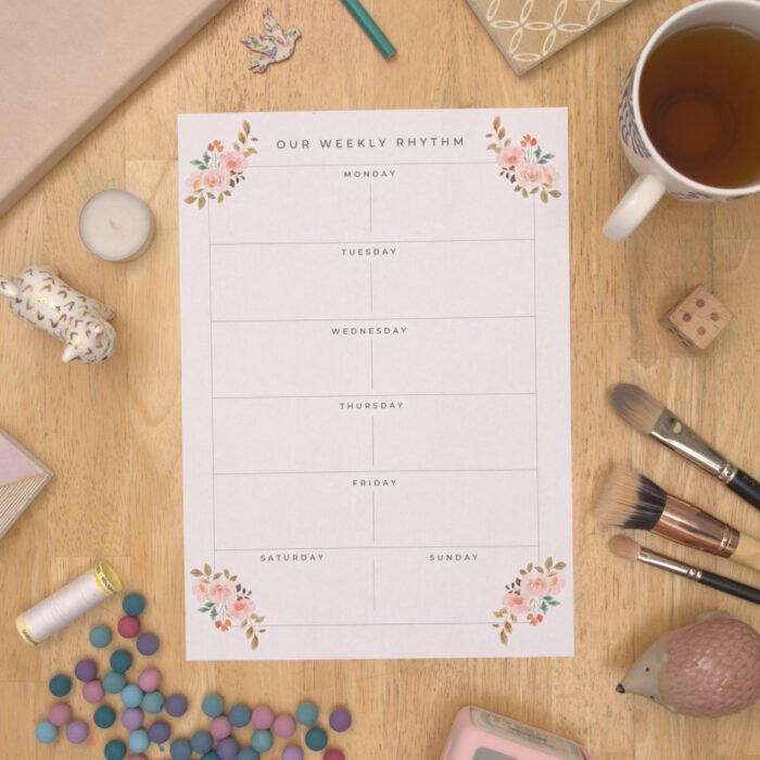 Weekly Rhythm & Planner Printables