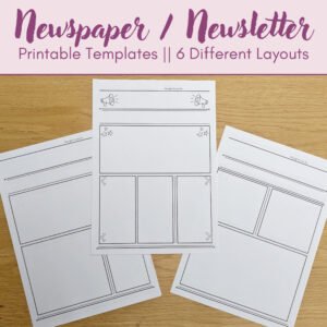 Newspaper Templates: 6 Layouts