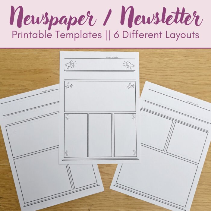 Newspaper Templates: 6 Layouts