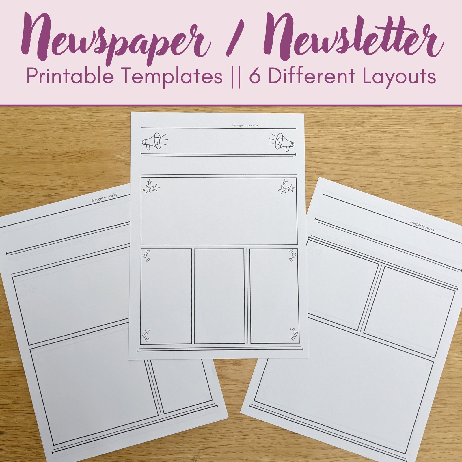 Newspaper Templates: 6 Layouts